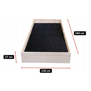 Fából készült zöldség ágyas - 240x120x27cm