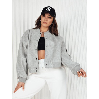 Női oversize bomber kabát szürke színben