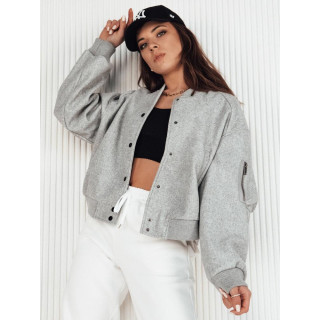 Női oversize bomber kabát szürke színben