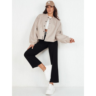 Női oversize bomber kabát bézs színben