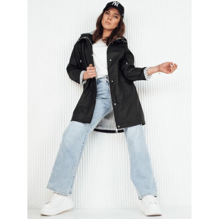 Átmeneti női kabát fekete színben