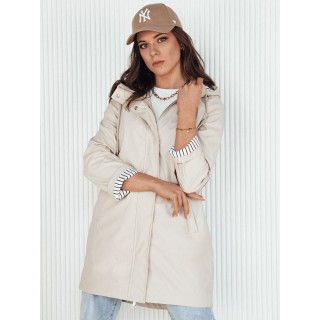 Átmeneti női kabát bézs színben
