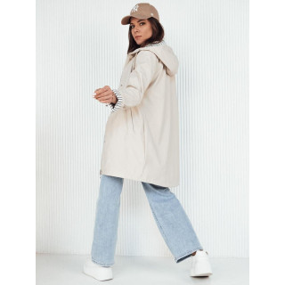 Átmeneti női kabát bézs színben