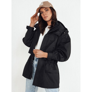 Oversize parka fekete színben