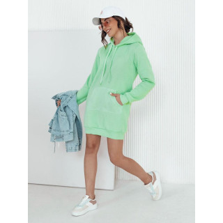 Női kapucnis ruha meta színben