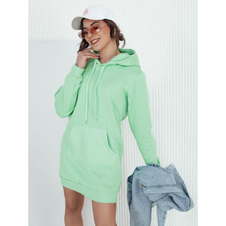 Női kapucnis ruha meta színben