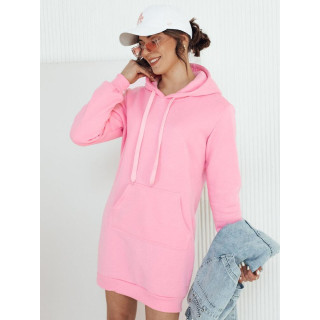 Női kapucnis ruha rózsaszínben