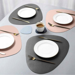 Vízálló fekete asztali szőnyeg