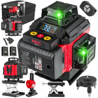 Krížový laser zelený RTPLK0036, 4D, 360 stupňov - RED TECHNIC RTPLK0036