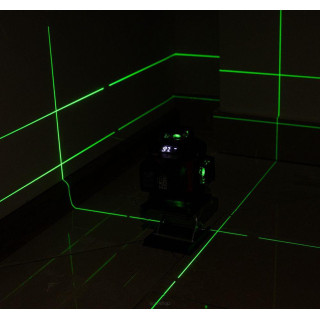 Krížový laser zelený RTPLK0036, 4D, 360 stupňov - RED TECHNIC RTPLK0036
