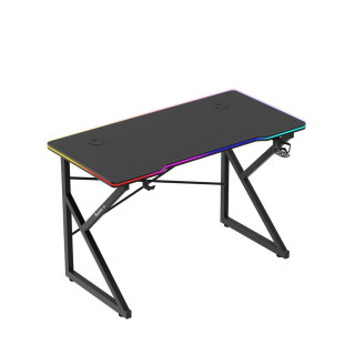 Fekete játékasztal Huzaro HERO 1.7 RGB BLACK