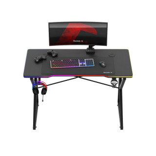 Fekete játékasztal Huzaro HERO 1.7 RGB BLACK