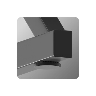 Fekete játékasztal Huzaro HERO 1.7 RGB BLACK