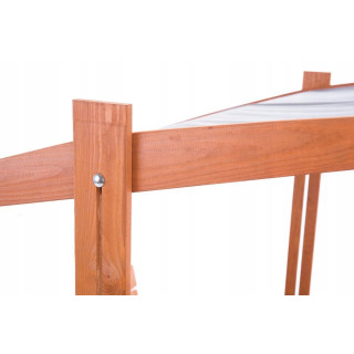 Állítható piros napellenző homokozóhoz - 140x140 cm