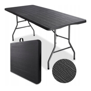 Összecsukható barna vendéglátóasztal - 70 x 180 cm