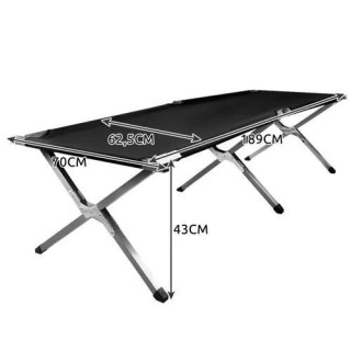 Fekete összecsukható utazóágy