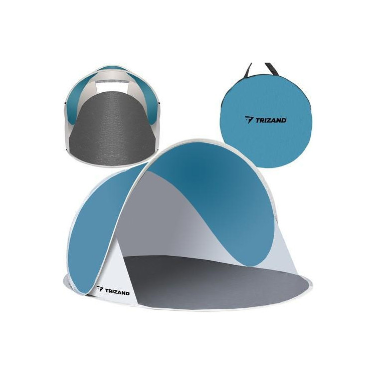 Strand sátor türkiz-szürke színben  - 145x100x70cm