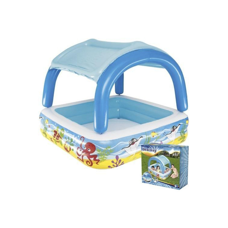 Felfújható gyermekmedence tetővel