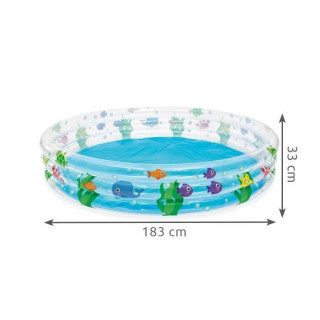 Felfújható gyermekmedence hal motívummal