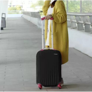 Fekete bőrönd huzat