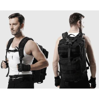 Fekete katonai/túra hátizsák 26 l