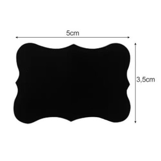 Öntapadós címkék fehér tollal