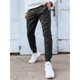 Férfi szabadidőnadrág sötétszürke színben