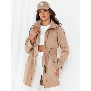 Női átmeneti parka bézs színben