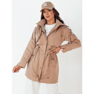 Női átmeneti parka bézs színben