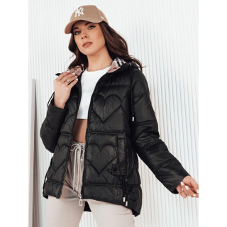 Steppelt női kabát fekete színben