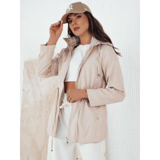 Kétoldalú bézs parka tavaszra