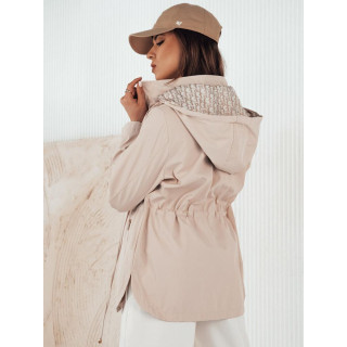 Kétoldalú bézs parka tavaszra