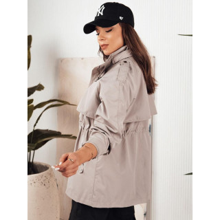 Női bézs színű parka tavaszra