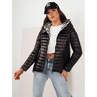 Női kétoldalú fekete kabát