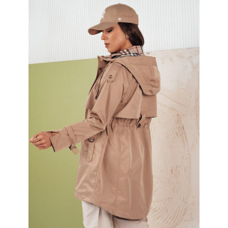 Bézs színű női parka tavaszra