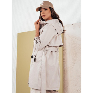 Átmeneti szürke parka övvel