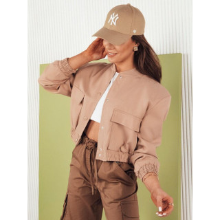 Bézs színű női bomberdzseki