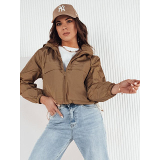 Rövid női kabát barna színben