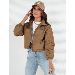 Rövid női kabát barna színben