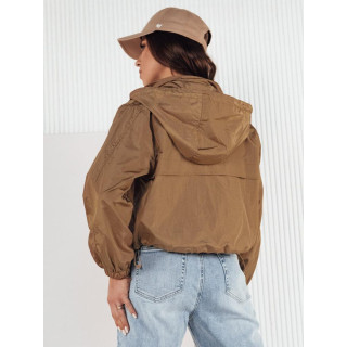 Rövid női kabát barna színben