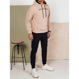 Bézs férfi pulóver mintával