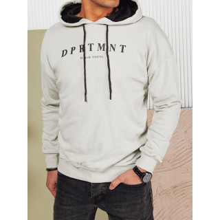 Férfi pamut pulóver  szürke színben