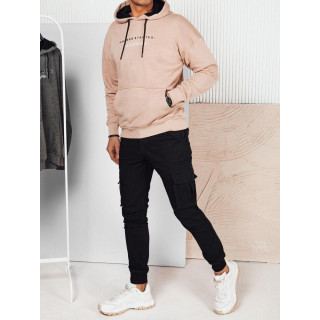 Bézs színű férfi pulóver