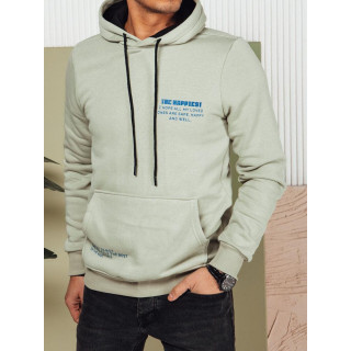 Férfi pulóver mintával olíva színben