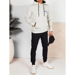 Férfi, világosszürke pulóver mintával