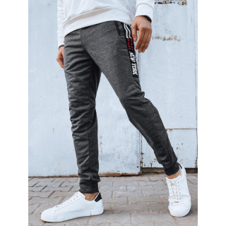 Sötétszürke férfi melegítőnadrág mintával