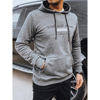 Sötétszürke férfi pulóver mintával