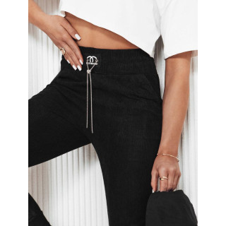 Sötétkék női bársony melegítőnadrág