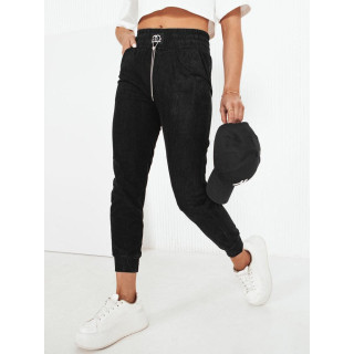 Sötétkék női bársony melegítőnadrág