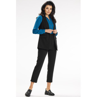 Elegáns női mellény fekete színben